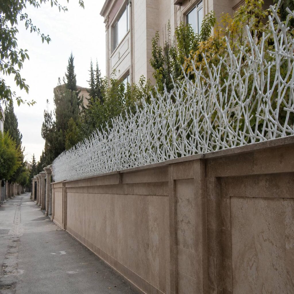 حفاظ دیوار حیاط مدل شاخ گوزنی