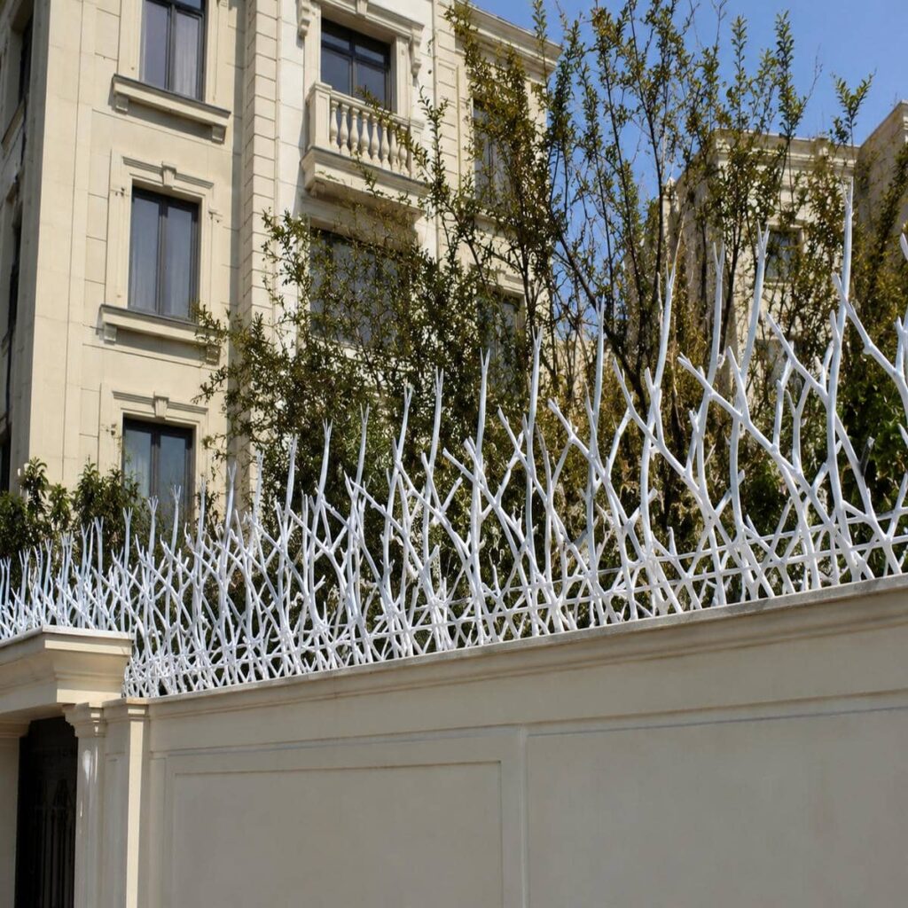 نرده دیوار حیاط فلزی سفارشی